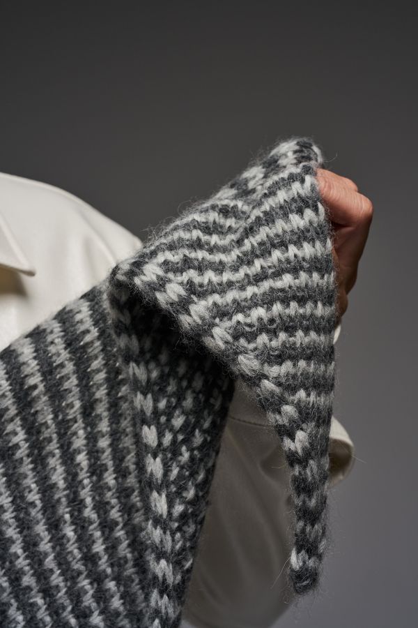 Pixel Bloom｜格花披肩 Rastus Knits 聯名編織材料包 棒針,披肩,材料包,毛線,羊駝毛,alpaca,編織