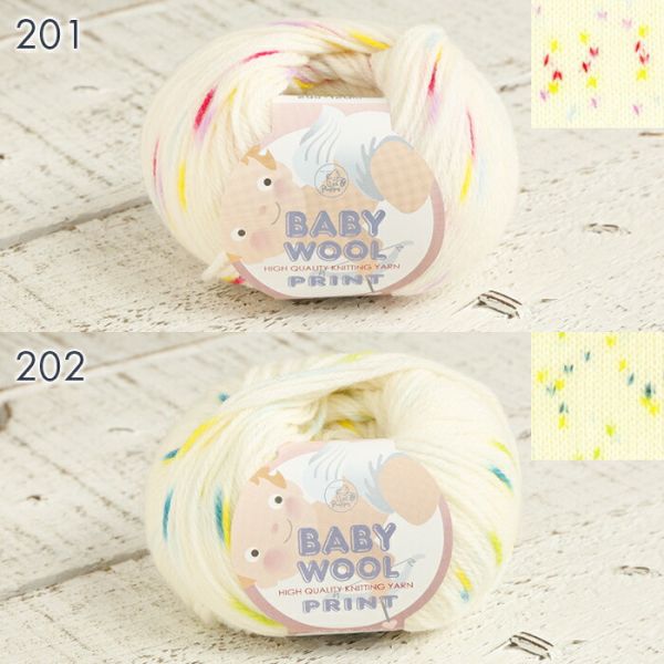 Puppy - 花點嬰兒線 Baby Wool Print ベビーウールプリント 