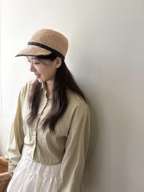 一日早鳥！DARUMA 經典作品 - キャップ日式短簷草帽，材料包＋教學影片 