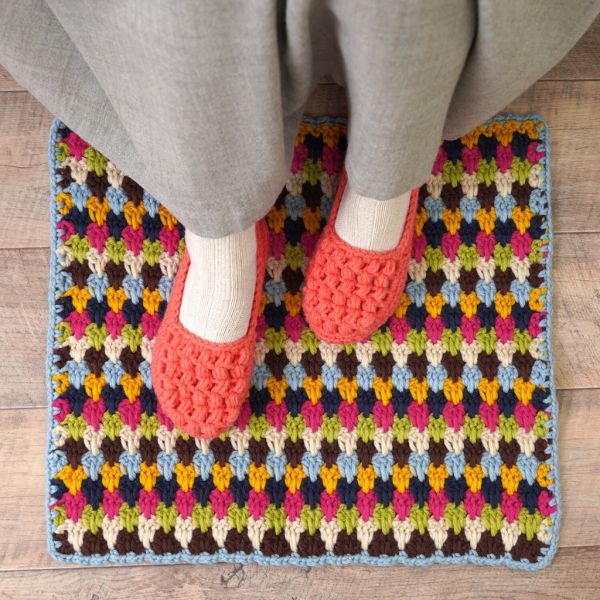 日本Hará Wool 材料包 - 510 彩色地墊 