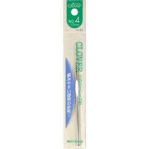 日本可樂牌 Clover - 銀色單頭蕾絲鉤針 0號 - 12號 