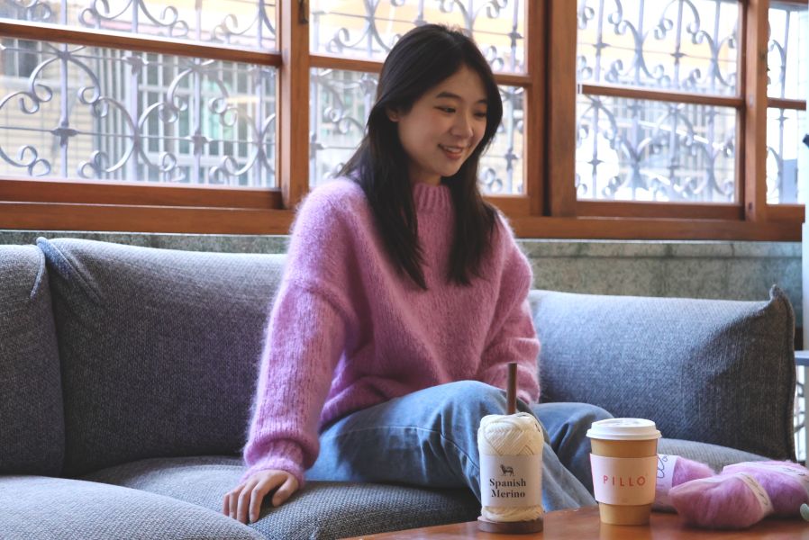 DARUMA最受矚目新品,輕柔優雅毛海毛衣材料包 (13顆毛線+ 教學影片)