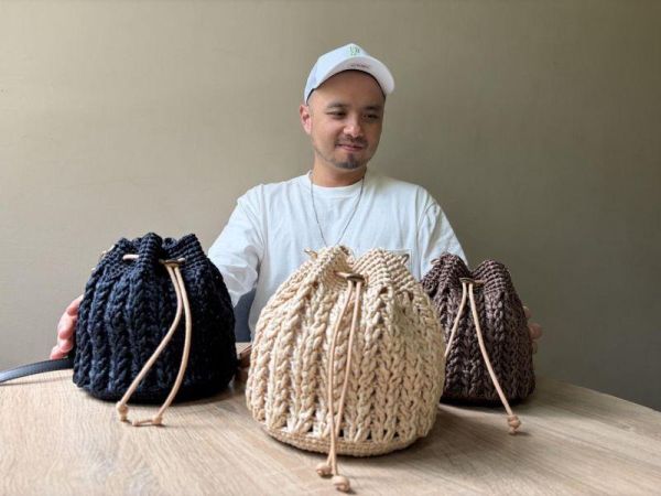 圓滾滾束口包｜NINICOCO 聯名編織材料包 