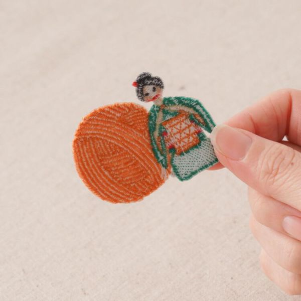 HARA WOOL - AMUHITO 編織人的小小共感標記 - 兩用貼布繡 刺繡貼布 