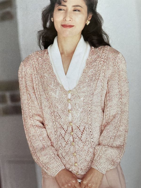 珍稀一本！老師私藏日文「超絕版」編織書！-岡江久美子が着る春夏の手編み 