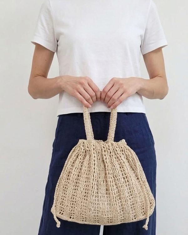 DARUMA - 日系束口編織手提包 材料包＋教學影片 