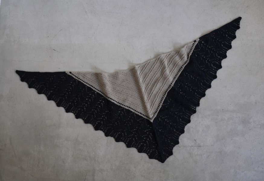 售完即無！DARUMA - 三角棉麻混紡披肩 A 材料包 