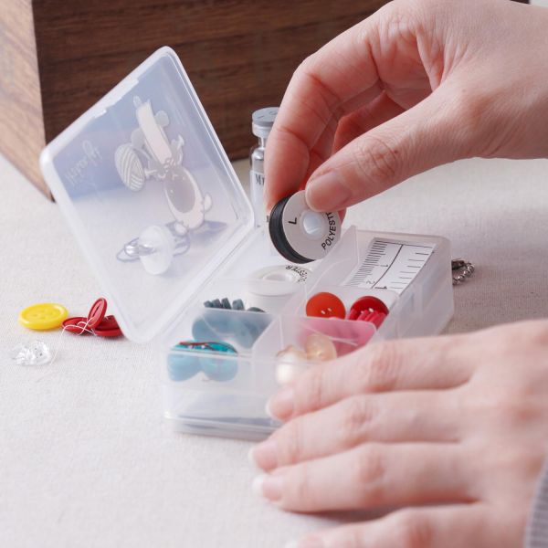 Itohenlab. - ひつじのクリアマルチケース 透明雙層收納盒 