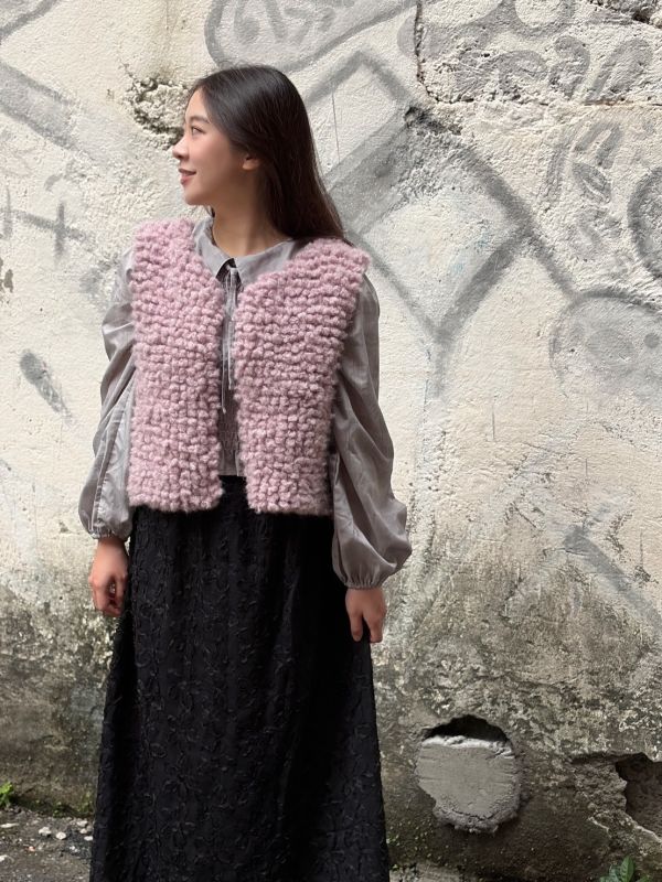 DARUMA - 毛絨短版背心材料包 + 教學影片 