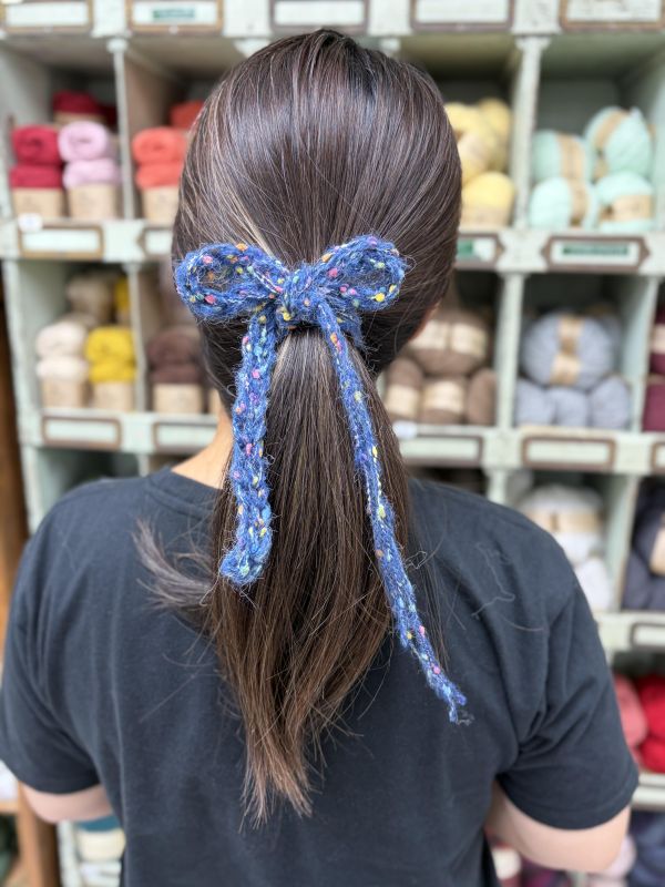 空氣感リボン絨球蝴蝶結綁帶，材料包＋教學影片 