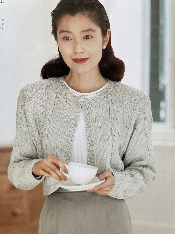 珍稀一本！老師私藏日文「超絕版」編織書！-手塚理美が着る春夏のセーター 