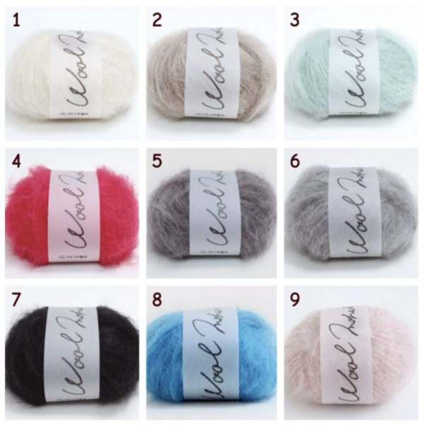 DARUMA最受矚目新品，輕柔優雅毛海毛衣材料包 （13顆毛線＋ 教學影片） 