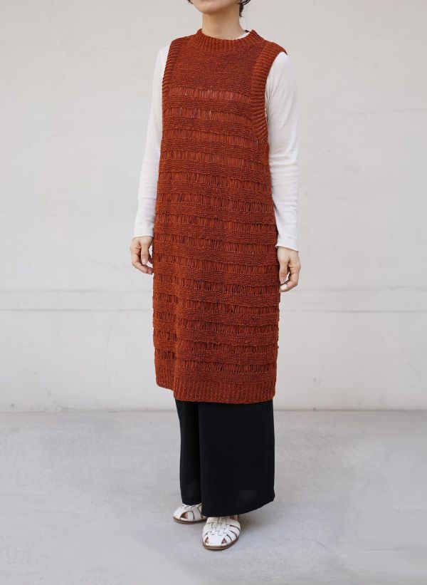 售完即無！DARUMA - 條紋針織洋裝 材料包 