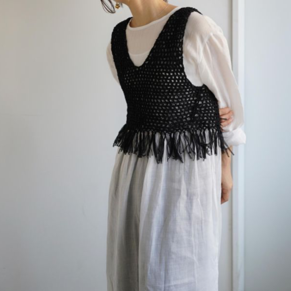 今夏必織、老師推薦！DARUMA - 新款夏日流蘇背心 材料包＋教學影片 