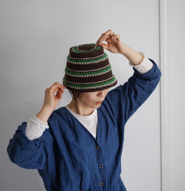 售完即無！DARUMA - 拼色編織漁夫帽 A 材料包 