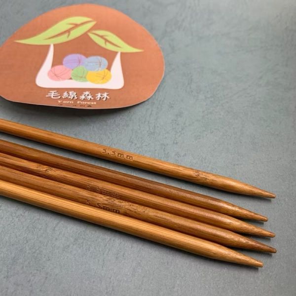 20公分原生天然竹棒針,一付五本,實惠好用,竹香濃郁
