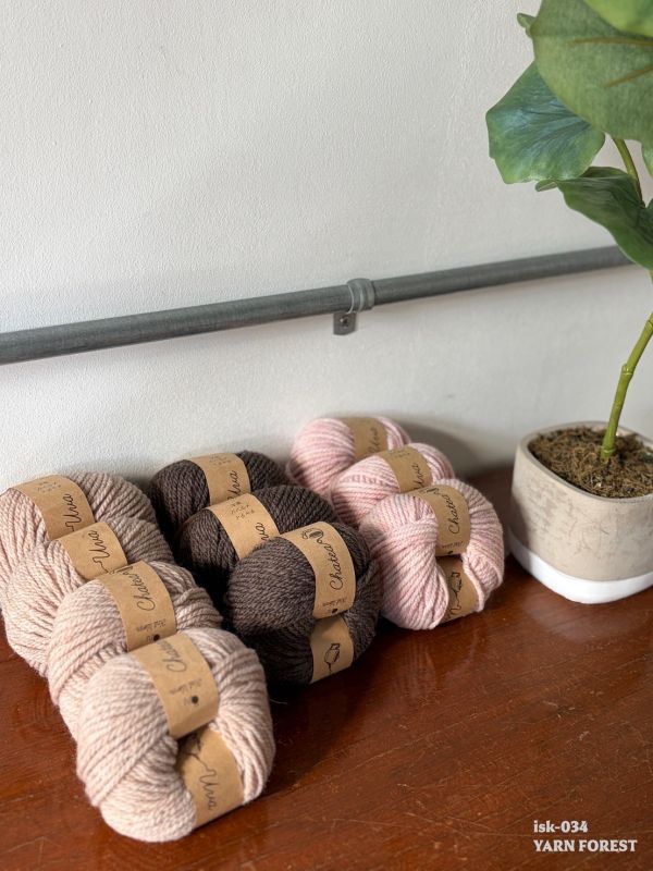 isk-034,有帽子的花樣圍巾,10顆線材!材料包+教學影片