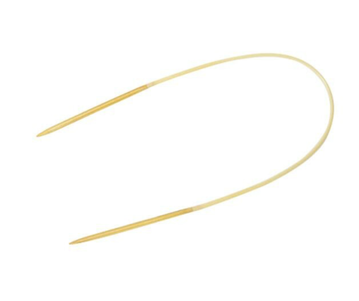 Hamanaka - アミアミ竹製輪針 40cm｜8號 