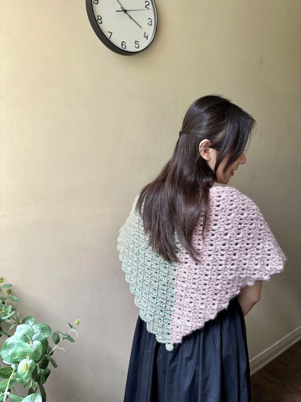 DARUMA - 鉤針披肩材料包 + 教學影片 