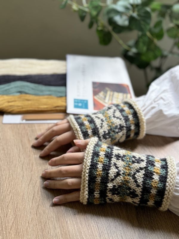 風工房 - 經典絕版材料包 + 教學影片：リストウォーマー日本保暖手套 