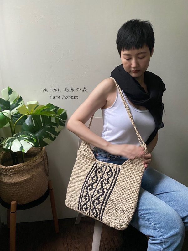 isk-001，Raffia Bag 編織材料包 