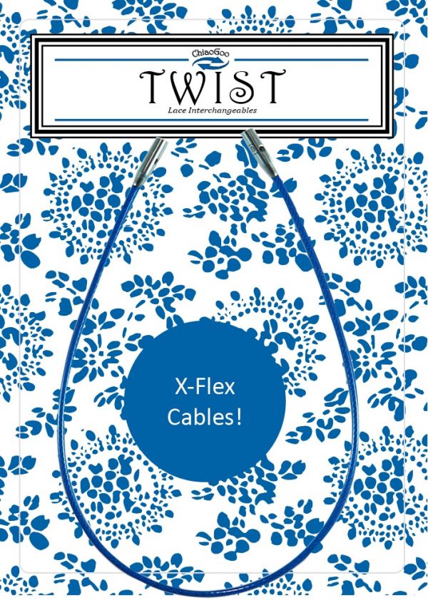 巧姑 ChiaoGoo - TWIST™ X-Flex Blue Cable ChiaoGoo、巧姑、輪針、棒針、輪針組、不鏽鋼