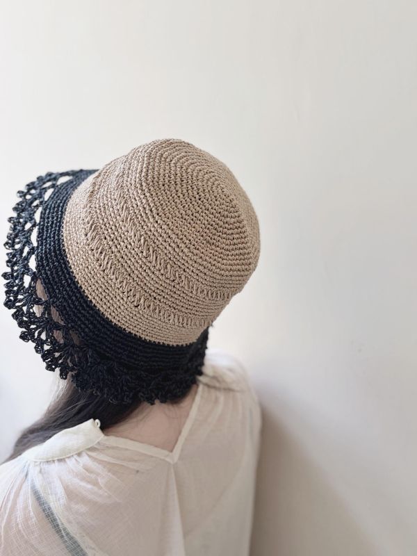 DARUMA - 典雅花邊漁夫帽 A 