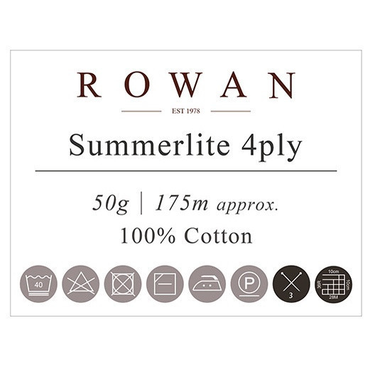 Rowan - 細清新棉 Summerlite 4ply 