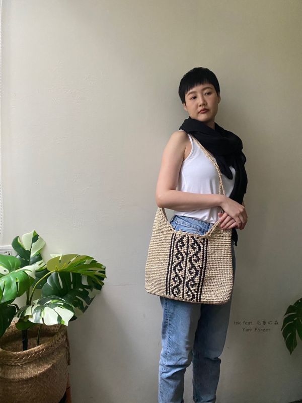 isk-001，Raffia Bag 編織材料包 