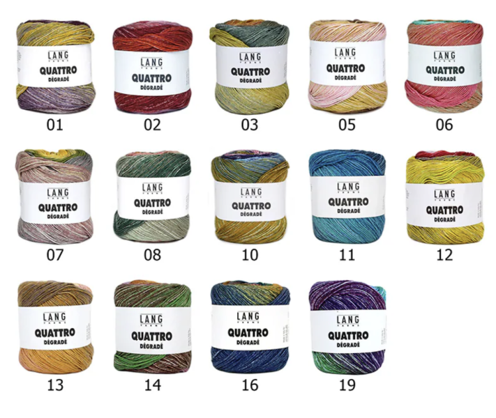 瑞士LANG - 葵特花棉線 QUATTRO 