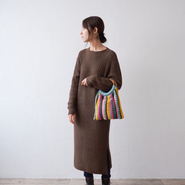 日本Hará Wool 材料包 - 39 彩色竹環包 