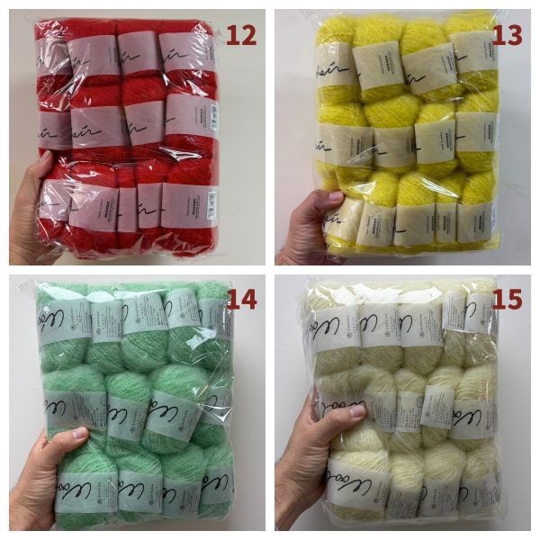 DARUMA最受矚目新品，輕柔優雅毛海毛衣材料包 （13顆毛線＋ 教學影片） 