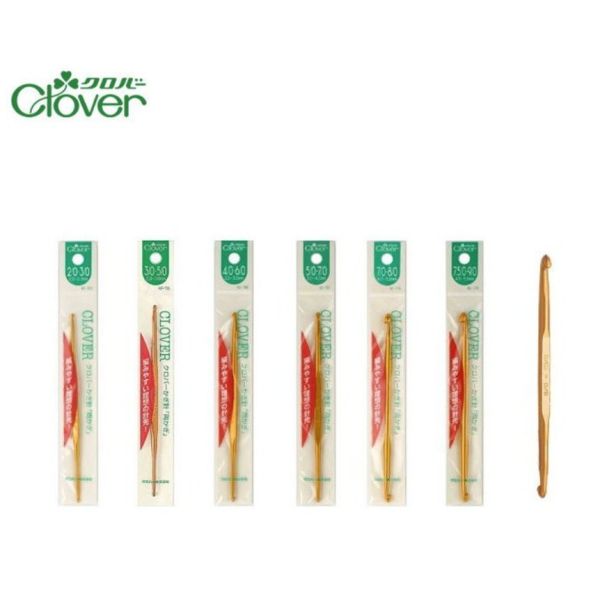 日本可樂牌 Clover - 金色雙頭鉤針 2號 - 10號 