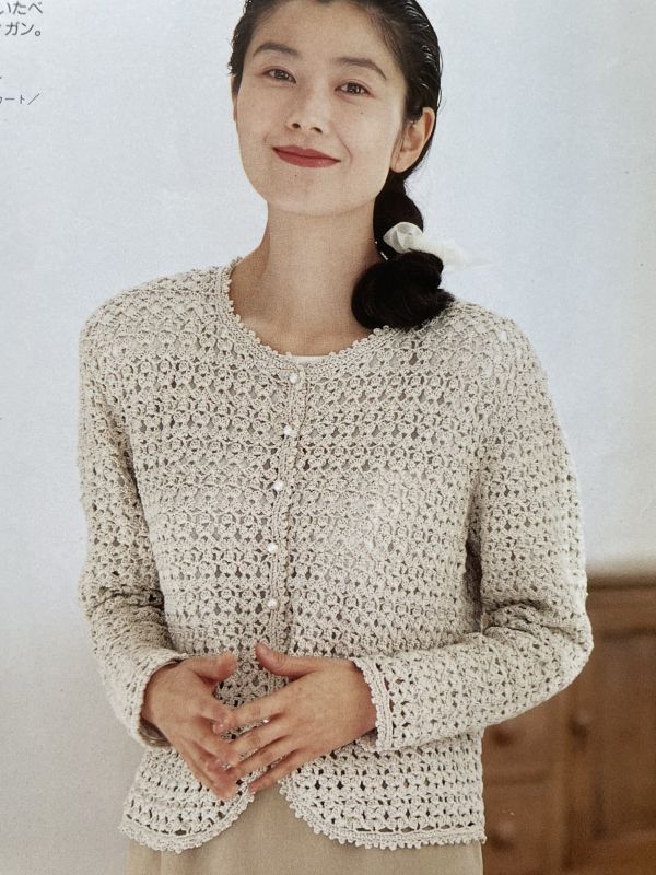 珍稀一本！老師私藏日文「超絕版」編織書！-手塚理美が着る春夏のセーター 
