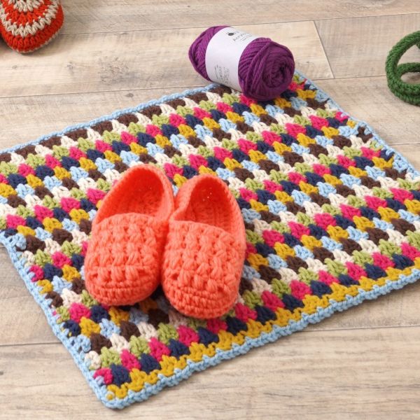 日本Hará Wool 材料包 - 510 彩色地墊 