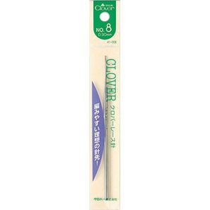 日本可樂牌 Clover - 銀色單頭蕾絲鉤針 0號 - 12號 