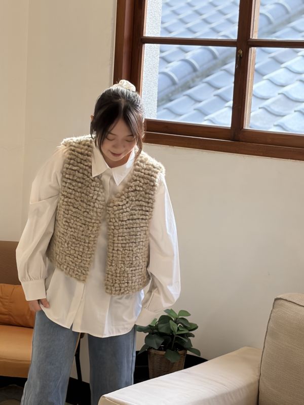 DARUMA - 毛絨短版背心材料包 + 教學影片 