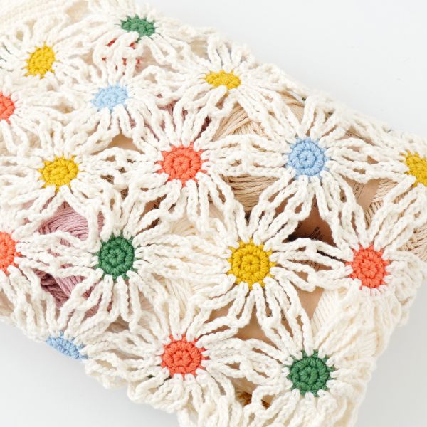日本Hará Wool 材料包 -66 花朵包包 