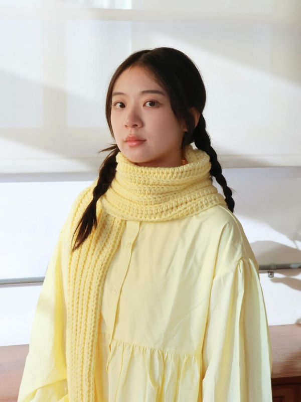 即將絕版！isk-021，「我今年第一條秋冬鉤針圍巾」材料包＋3顆線材＋中文織圖＋教學影片 新手,鉤針,編織,線上課程