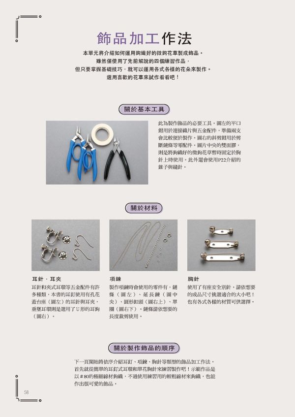 袖珍系迷你鉤織：花系微鉤飾品手作課 