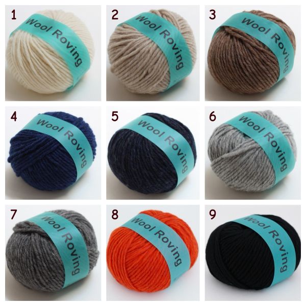 DARUMA - 粗紡羊毛 Wool Roving 