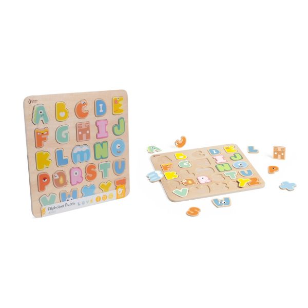 木製字母拼拼樂 Alphabet Puzzle｜兒童認知 早教啟蒙玩具．適合2歲以上【德國Classic World客來喜經典木玩 classic world,德國木玩具,德國,客來喜,德國客來喜,德國classicworld,classicworld,classicworld台灣代理,classicworld獨家代理,德國設計玩具,玩具,木玩,經典木玩,木製玩具,木質玩具,兒童玩具,寶寶玩具,益智,益智玩具,安全玩具,無甲醛,零甲醛,無毒,環保漆,手眼協調,視覺發展玩具,智能發展玩具,視覺專注,想像力,邏輯力,空間認知,抓握