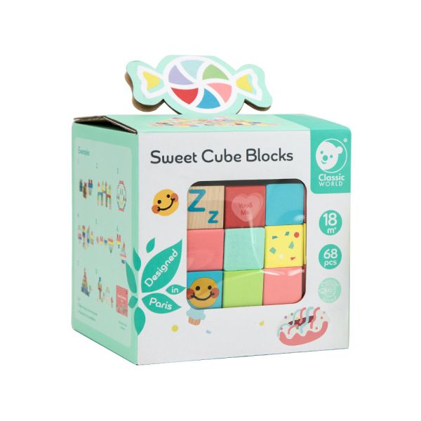 甜點字母算數學習積木(68pcs) Sweet Cube Blocks｜學習字母大小寫＆數字加減乘除．適合18個月以上【德國Classic World客來喜經典木玩】 classic world,德國木玩具,德國,客來喜,德國客來喜,德國classicworld,classicworld,classicworld台灣代理,classicworld獨家代理,德國設計玩具,玩具,木玩,經典木玩,木製玩具,木質玩具,兒童玩具,寶寶玩具,益智,益智玩具,安全玩具,無甲醛,零甲醛,無毒,環保漆,手眼協調,視覺發展玩具,智能發展玩具,視覺專注,想像力,創造力,語言表達,磁性