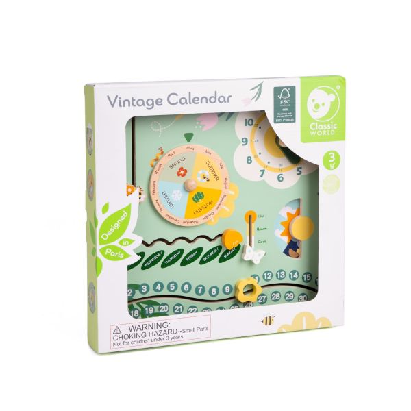 可愛森林時間英文學習板 Vintage Calendar｜認知啟蒙．適合3歲以上【德國Classic World客來喜經典木玩】 classic world,德國木玩具,德國,客來喜,德國客來喜,德國classicworld,classicworld,classicworld台灣代理,classicworld獨家代理,德國設計玩具,玩具,木玩,經典木玩,木製玩具,木質玩具,兒童玩具,寶寶玩具,益智,益智玩具,安全玩具,無甲醛,零甲醛,無毒,環保漆,手眼協調,視覺發展玩具,智能發展玩具,視覺專注力,辨識時間,手眼協調, 靈活性
