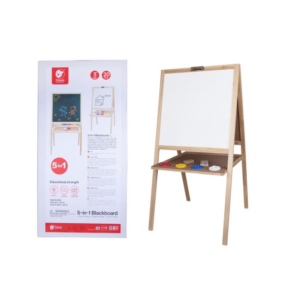 5合1百變畫架 5-in-1 Blackboard｜幼兒繪畫畫板．適合3歲以上【德國Classic World客來喜經典木玩】 classic world,德國木玩具,客來喜,德國客來喜,德國classicworld,classicworld,classicworld台灣代理,classicworld獨家代理,德國設計玩具,玩具,木玩,經典木玩,木製玩具,木質玩具,兒童玩具,寶寶玩具,益智,益智玩具,安全玩具,無甲醛,零甲醛,無毒,環保漆,手眼協調,視覺發展玩具,智能發展玩具,視覺專注,抓握力,感官認知,邏輯力,想像力,多
