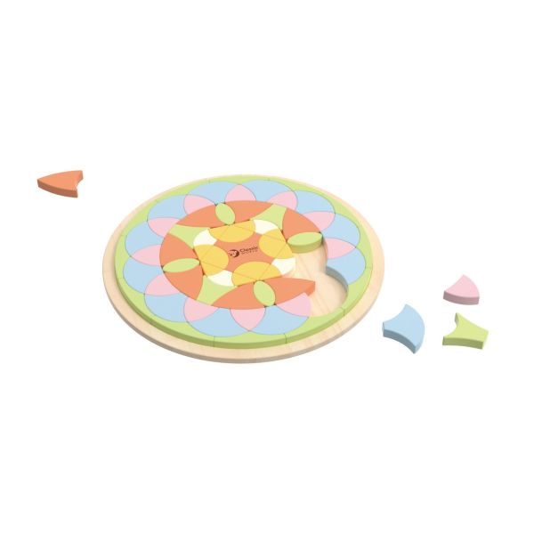 曼陀羅花益智拼盤 Flower Blocks｜幼兒啟蒙積木．適合3歲以上【德國Classic World客來喜經典木玩】 classic world,德國木玩具,德國,客來喜,德國客來喜,德國classicworld,classicworld,classicworld台灣代理,classicworld獨家代理,德國設計玩具,玩具,木玩,經典木玩,木製玩具,木質玩具,兒童玩具,寶寶玩具,益智,益智玩具,安全玩具,無甲醛,零甲醛,無毒,環保漆,手眼協調,視覺發展玩具,智能發展玩具,視覺專注,想像力,創造力,語言表達,磁性