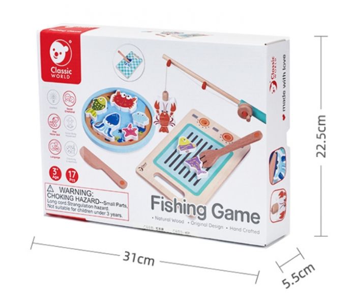 小小廚師❤磁性釣魚切切樂 Fishing Game｜手眼協調．適合3歲以上【德國Classic World客來喜經典木玩】 classic world,德國木玩具,德國,客來喜,德國客來喜,德國classicworld,classicworld,classicworld台灣代理,classicworld獨家代理,德國設計玩具,玩具,木玩,經典木玩,木製玩具,木質玩具,兒童玩具,寶寶玩具,益智,益智玩具,安全玩具,無甲醛,零甲醛,無毒,環保漆,手眼協調,視覺發展玩具,智能發展玩具,視覺專注,想像力,創造力,語言表達,磁性