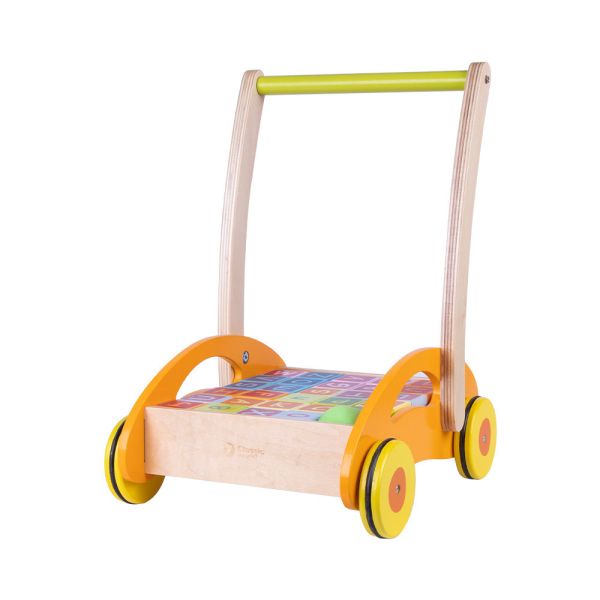 學步玩具｜積木助步車 Baby Walker with Blocks【德國Classic World客來喜經典木玩】 classic world,德國木玩具,德國,客來喜,德國客來喜,德國classicworld,classicworld,classicworld台灣代理,classicworld獨家代理,德國設計玩具,玩具,木玩,經典木玩,木製玩具,木質玩具,兒童玩具,寶寶玩具,益智,益智玩具,安全玩具,無甲醛,零甲醛,無毒,環保漆,手眼協調,視覺發展玩具,智能發展玩具,視覺專注,抓握力,交通工具,創意力,想像