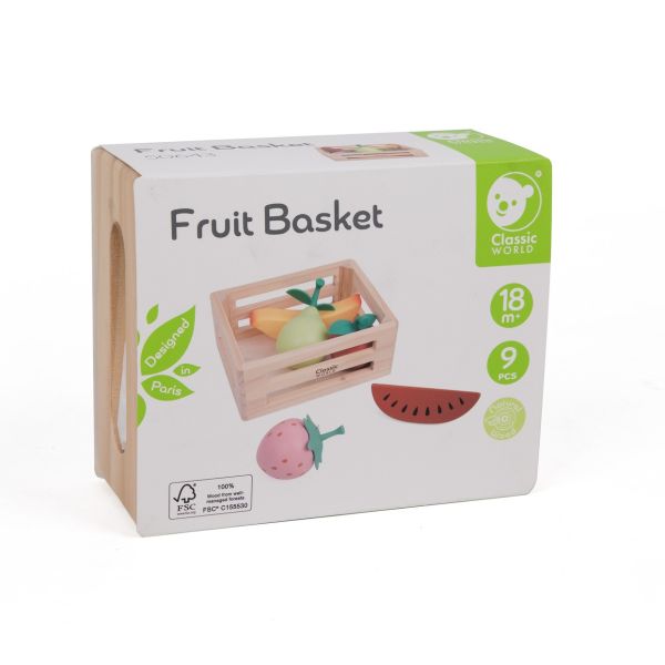 清新果香水果籃 Fruit Basket｜扮家家酒玩具．適合18個月以上【德國Classic World客來喜經典木玩】 classic world,德國木玩具,德國,客來喜,德國客來喜,德國classicworld,classicworld,classicworld台灣代理,classicworld獨家代理,德國設計玩具,玩具,木玩,經典木玩,木製玩具,木質玩具,兒童玩具,寶寶玩具,益智,益智玩具,安全玩具,無甲醛,零甲醛,無毒,環保漆,手眼協調,視覺發展玩具,智能發展玩具,視覺專注,抓握力,感官認知,角色扮演,牙