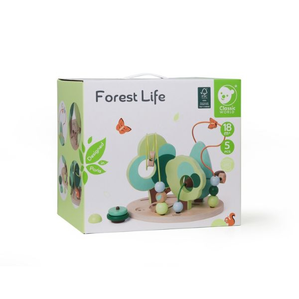 森林體驗撥珠 Forest Life｜適合18個月以上【德國 Classic World 客來喜經典木玩】 classic world,德國木玩具,德國,客來喜,德國客來喜,德國classicworld,classicworld,classicworld台灣代理,classicworld獨家代理,德國設計玩具,玩具,木玩,經典木玩,木製玩具,木質玩具,兒童玩具,寶寶玩具,益智,益智玩具,安全玩具,無甲醛,零甲醛,無毒,環保漆,手眼協調,視覺發展玩具,智能發展玩具,視覺專注,抓握力,感官認知,趣味遊戲,積